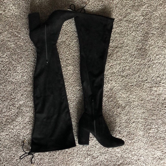 payless christian siriano over the knee boots
